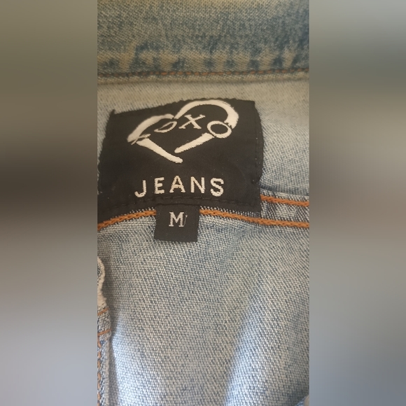 💜Xoxo womens jean jacket size medium - Picture 4 of 4